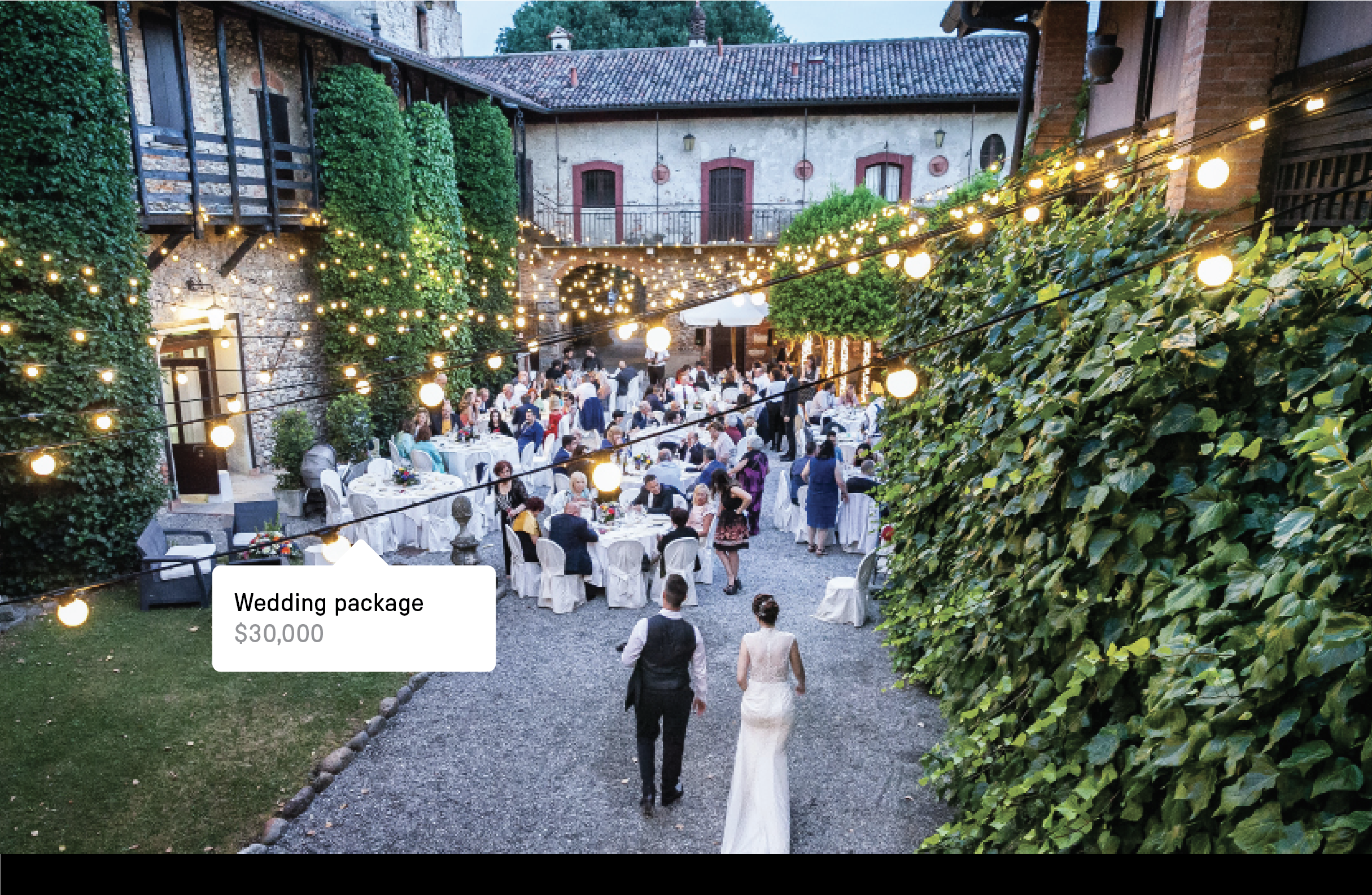 Image of an outdoor wedding