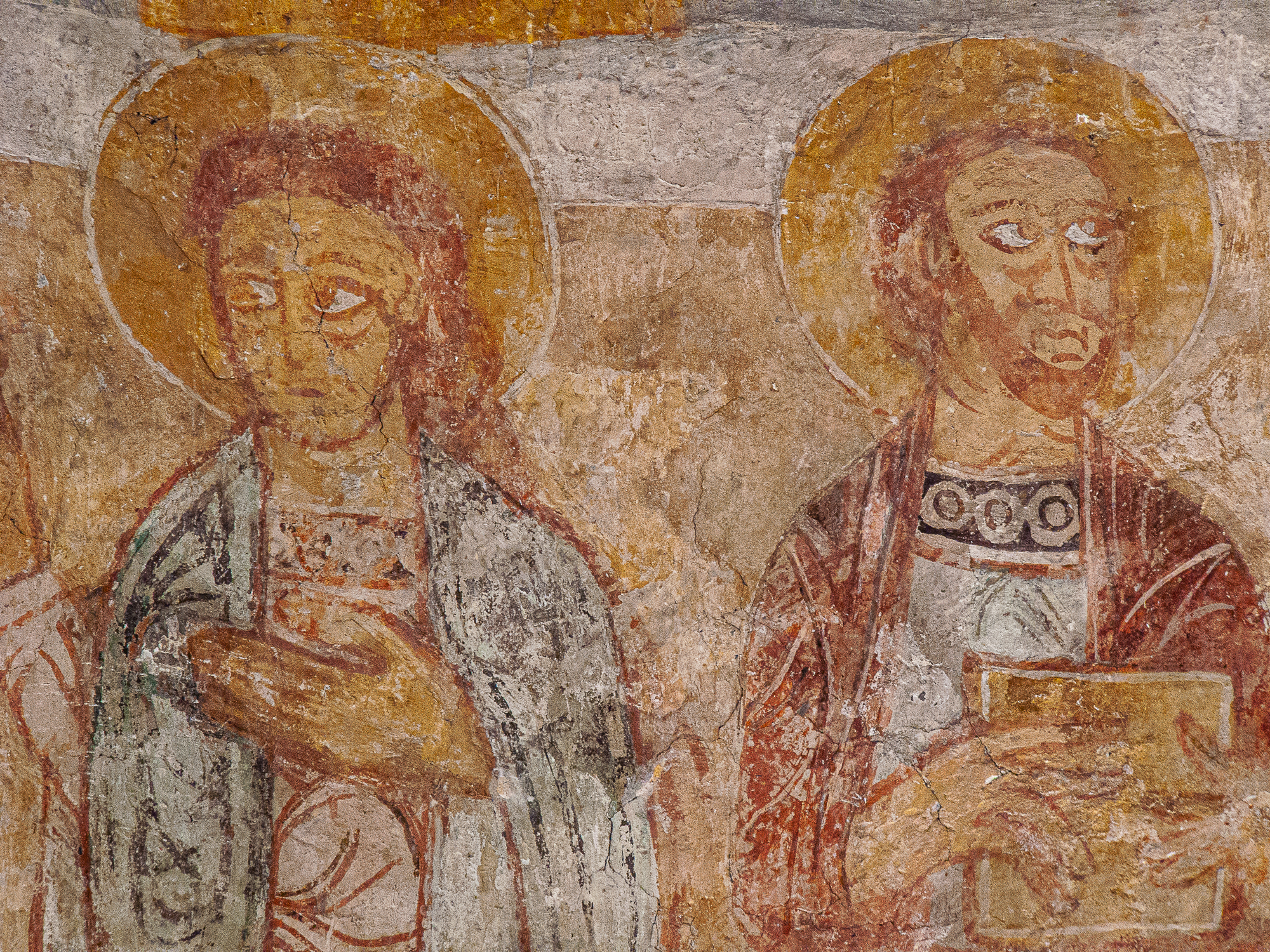 An ancient depiction of saints Paul and John