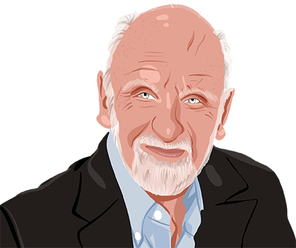 Walter Brueggemann, illustrated portrait